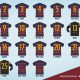 Numéros maillots Barça 2015 / 2015