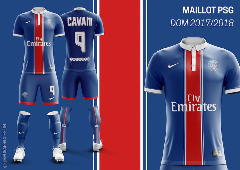 Survêtement Foot PSG Rouge 2017/2018