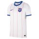 Maillot third Chelsea 2026/27 Nike blanc à rayures rouges et col bleu, vue de face